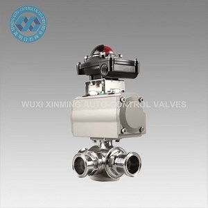[Hot Item] Pneumatic T-Ball Valve Position Sensor Three-Way Stainless Steel Ball Valve