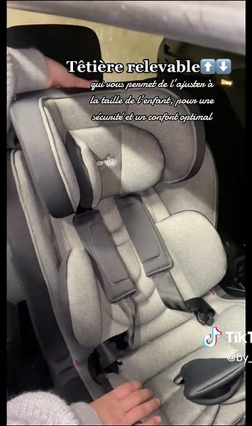 Le siège auto évolutif parfait pour bébé jusqu’à 36KG