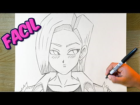 How to Draw Android 18 from Dragon Ball with a Pencil: Step-by-Step Tutorial