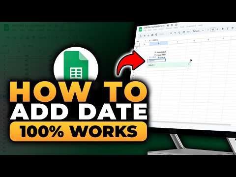 How To Add Date in Google Sheets (FAST & EASY) | 100% WORKS | NO Yapping, To The Point!