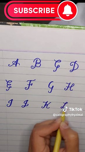 How to Write English Alphabets. Cursive Writing Style for beginners #lettering #calligraphybyzimal #calligraphy #viral