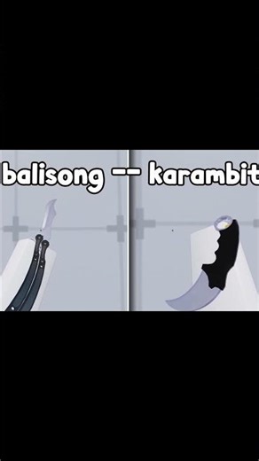 Balisong Or Karambit Inspect? #roblox #rivals