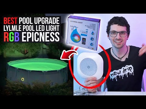 AMAZING & Cheap Pool Upgrade! LyLmLe 20W LED Pool Light Review & Test