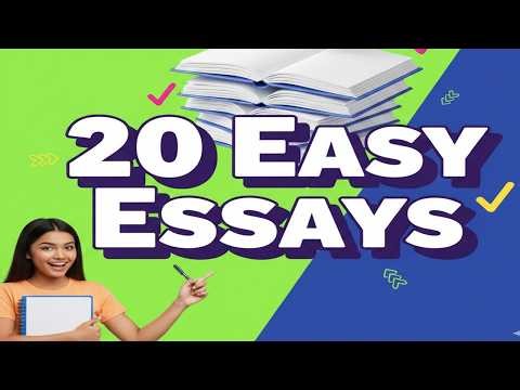 20 Easy Essays Easy, #Simple, #Beginners, #Students, #O/L exam