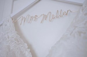 Personalised Bride Hanger - Wedding Dress Hanger - Personalised Wedding Gifts - Gifts for the Bride - Bridal Shower - Bridesmaid Proposal - Etsy