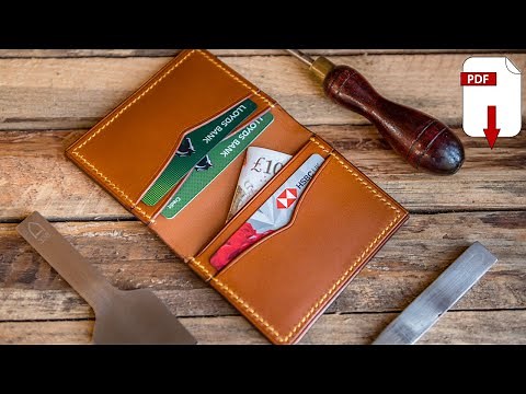 Make your own: Leather Folding Card Wallet - PDF Pattern Make Along