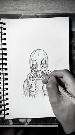 Disturbing Rusty Spoons Drawings | Ink Illustration Art