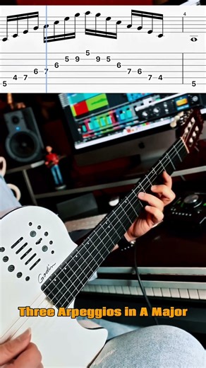 A Major Arpeggio Guitar Lesson | Tabs & Standard Notation