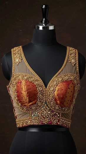 “Bridal Sleeveless Blouse Design | Elegant & Stylish Wedding Blouse Ideas 2025” #ytshorts #blouse