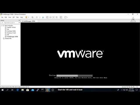 How to install FortiManager VM on VMware workstation
