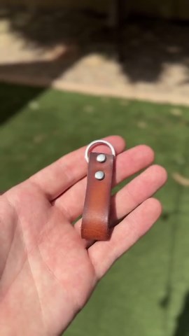 Handmade Customizable Leather Keychain - Etsy