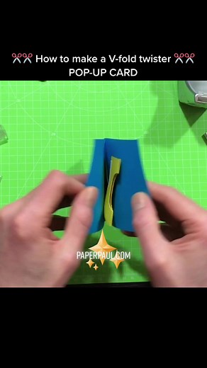 DIY Tutorial: V-Fold Twister Pop-Up Card