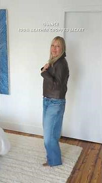 Quince Leather Jacket Try-On & Review