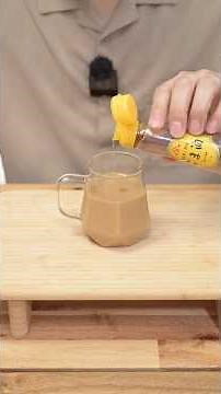 ミルクコーヒーに『純正ごま油』を入れるとめっちゃ美味しくなるらしい #shorts