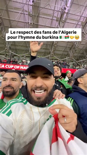 Le respect des supporters Algeriens…🥹🥹