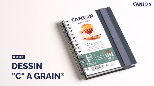 // Canson® "C" à Grain® Art Book // Laissez libre cours à votre créativité avec le carnet Canson "C" à Grain ! Découvrez ou redécouvrez ce papier qui sublime vos coups de crayon. Grâce à sa blancheur naturelle et à son grain fin, Canson "C" à Grain offre une surface idéale pour révéler chaque détail de votre œuvre. 🖌 Pourquoi on l’adore ? - Pour l'inspiration nomade : compact et facile à transporter, c’est votre compagnon créatif idéal. - 100 pages (50 feuilles) pour créer sans limites ! - Blan
