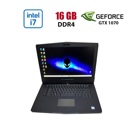 Купить игровой ноутбук Dell Alienware 15 R3 / 15.6" (1920x1080) IPS / Intel Core i7-7700HQ (4 (8) ядра по 2.8 - 3.8 GHz) / 16 GB DDR4 / 256 GB SSD + 1000 GB HDD / nVidia GeForce GTX 1070, 8 GB GDDR5, 256-bit / WebCam в Украине