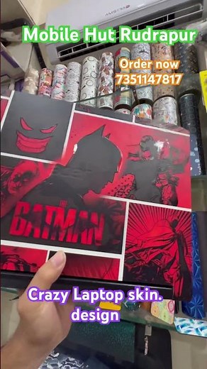 “Batman Laptop Skin 🔥 | Mobile Hut Rudrapur | Must-See Design!”