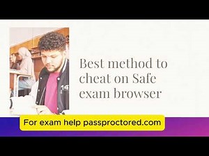 How to cheat on safe exam browser in 2025 _ HOW TO BYPASS SEB