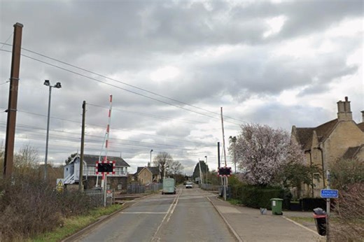 Teenagers narrowly avoid potentially fatal crash with freight train as level crossing near Peterborough malfunctions