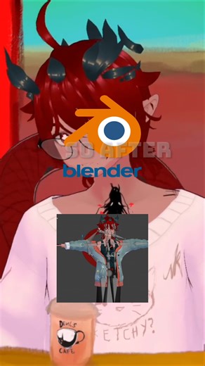 How to import Vtube model (3D) to Blender #vroid #tutorial #vtuber #3dvtuber