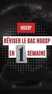 How to cram for the HGGSP Bac in one week #hggsp #bac2026 #bachggsp