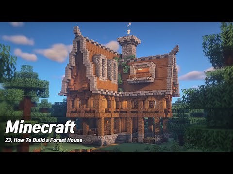 Minecraft:How to build a Forest House/minecraft healing tutorial