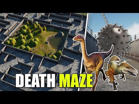 I Made 200+ Dinosaurs Escape A Death Maze In Jurassic World Evolution 2