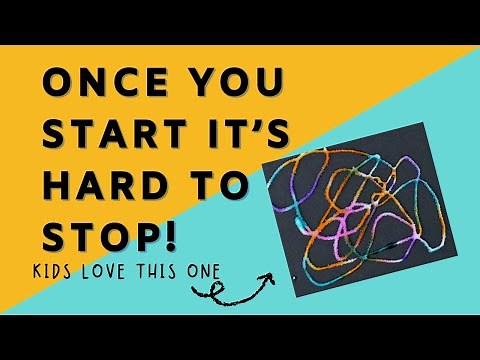 Raised Salt Painting with Kids | Fun & Easy Glue and Salt Art Activity