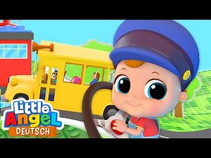 Die Räder vom Bus | Basteln im Kindergarten | Little Angel Deutsch - Kinderlieder