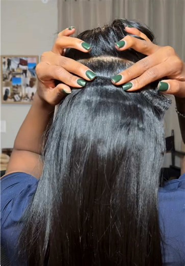 Hair refresh with clip ins & @As I Am ⭐️ #clipinhairextensions #clipins #clipinextensions #clipinsfornaturalhair