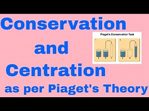 Concept of Conservation and Centration - Piaget's Theory of Cognitive Development