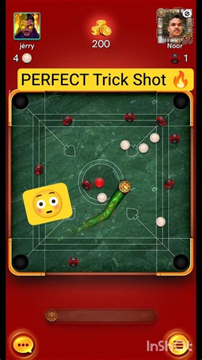 Perfect 🤯 Carrom Trick Shot💥 Carrom Board Game