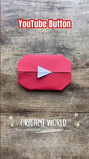 EASY YOUTUBE PLAY BUTTON ORIGAMI | DIY PAPER YOUTUBE BUTTON | COOL ORIGAMI INSTRUCTIONS | PAPERART