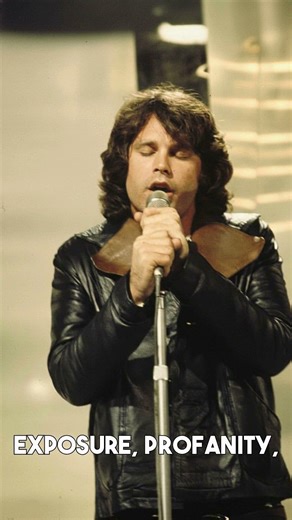 jim morrison was convicted of a crime on stage