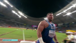 The greatest shot put final in #WorldAthleticsChamps history. Joe Kovacs wins gold with a last round 22.91m to move up to equal #3 in the all-time lists. | World Athletics