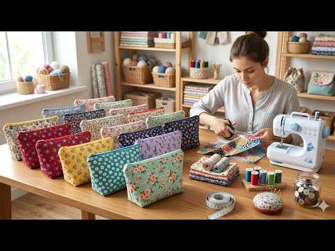 The most popular DIY cosmetic bag design 💟 Easy sewing, even beginners can do it 💟