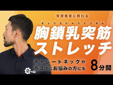 Sternocleidomastoid stretch | Relieves neck pain [8 minutes]