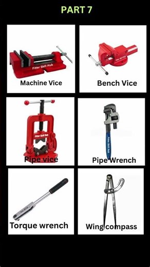 ITI FITTER HAND TOOLS PART 7 | different types of vice and other tools #measuringinstrument #tools