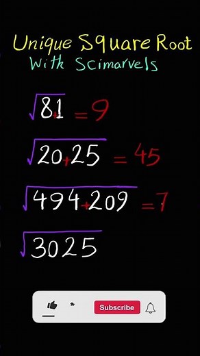The Square Root Trick You’ve Never Seen Before! Unique Math Puzzle