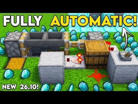 FULLY AUTOMATIC 26.10 DUPLICATION GLITCH Machine for Minecraft bedrock!