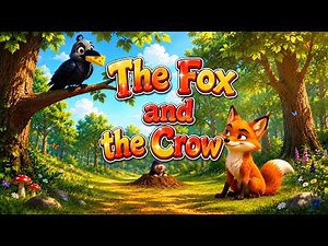 The Fox and the Crow 🦊🐦 | Beginner English Story | Easy Read-Along for Children (A1–A2)