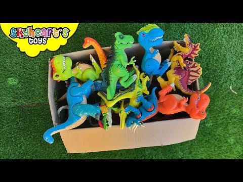 DINOSAUR FIGHT in box! Skyheart Toys Spinosaurus Trex battle dino toys kids