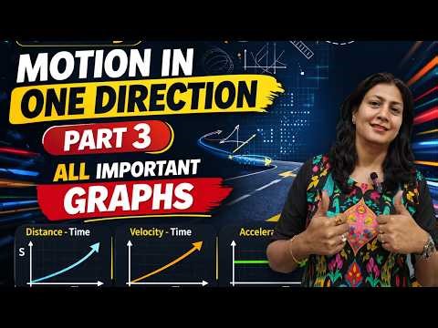 Motion in One Direction | All Important Graphs | Class 9 #part 3