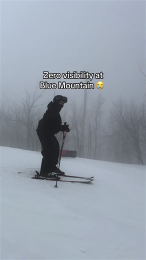 never seen conditions like this at Blue Mountain but we ball 🤪 #ski #bluemountain #ontario
