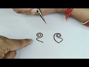 Basic Mehndi Design | How To learn for beginners mehndi design | Mehndi class 1 | Henna class 1