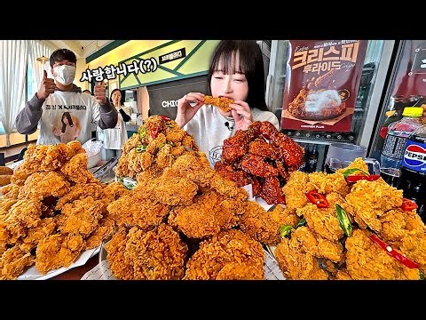 Korea Budget Fried Chicken! Ordered 5 Chickens and the Staff Said “I Love You”🤣