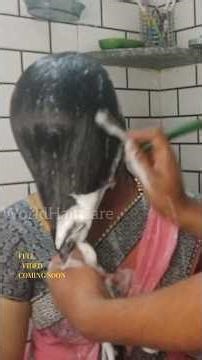 Professional Hair Washing Technique | Fake Razor Head Shave #shots