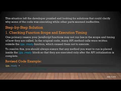 Troubleshooting Blazor and JavaScript: Why Some Scripts Run and Others Don't