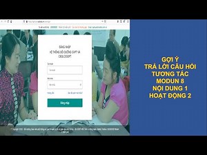 Gợi ý trả lời câu hỏi tương tác - Modun8 - Nội dung 1 - Hoạt động 2